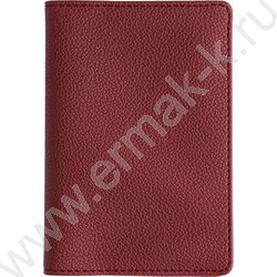 Обложка д/паспорта Бордовый /экокожа NEW | Фото 1