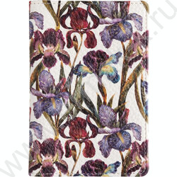 Обложка д/паспорта FLORA.Ирисы /экокожа NEW | Фото 1