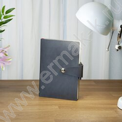 Ежедневник н/дат А5 136л Primavera серый/иск.кожа,фиксирующий хлястик:магнитный NEW | Фото 6