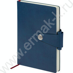 Ежедневник н/дат А5 136л Primavera синий/иск.кожа,фиксирующий хлястик:магнитный NEW | Фото 1