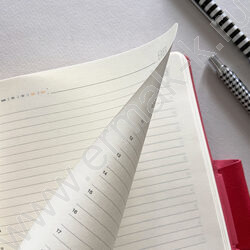 Ежедневник н/дат А5 136л Primavera красный/иск.кожа,фиксирующий хлястик:магнитный NEW | Фото 4