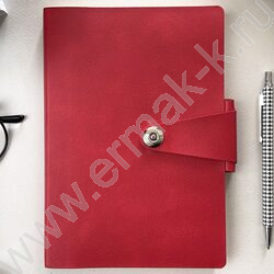 Ежедневник н/дат А5 136л Primavera красный/иск.кожа,фиксирующий хлястик:магнитный NEW | Фото 6