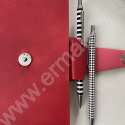 Ежедневник н/дат А5 136л Primavera красный/иск.кожа,фиксирующий хлястик:магнитный NEW | Фото 7