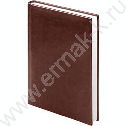 Ежедневник 2026г А5 320стр "Sigma" коричневый /белый блок, перфорация угла, ляссе NEW | Фото 1