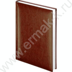 Ежедневник 2026г А5 352стр "Birmingham" коричневый /иск. кожа, с прошивкой по периметру, ляссе NEW | Фото 1