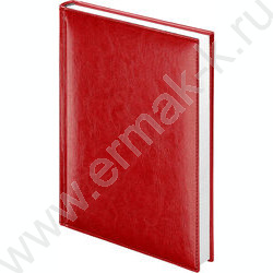 Ежедневник 2026г А5 352стр "Birmingham" красный /иск. кожа, с прошивкой по периметру, ляссе NEW | Фото 1