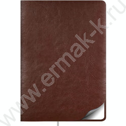 Ежедневник 2026г А5 320стр "Sigma FLEX" коричневый /белый блок, перфорация угла, ляссе NEW | Фото 1