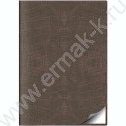 Ежедневник 2026г А5 320стр "Croco FLEX" коричневый /иск. кожа, перфорация угла, ляссе NEW | Фото 1