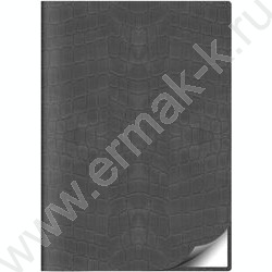 Ежедневник 2026г А5 320стр "Croco FLEX" серый /иск. кожа, перфорация угла, ляссе NEW | Фото 1