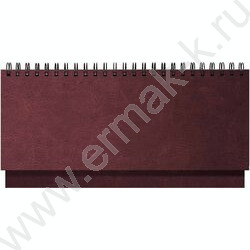 Ежедневник-планинг 2026г 128стр Sigma бордовый /иск. кожа, белый блок NEW | Фото 1