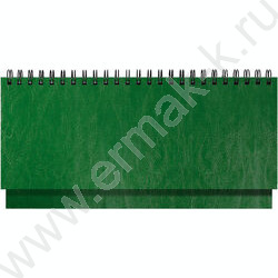 Ежедневник-планинг 2026г 128стр Sigma зеленый /иск. кожа, белый блок NEW | Фото 1