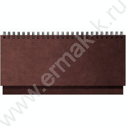 Ежедневник-планинг 2026г 128стр Sigma коричневый /иск. кожа, белый блок NEW | Фото 1