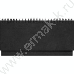 Ежедневник-планинг 2026г 128стр Sigma черный /иск. кожа, белый блок NEW | Фото 1