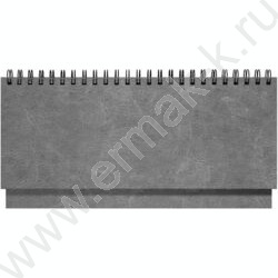 Ежедневник-планинг 2026г 128стр Sigma серый /иск. кожа, белый блок NEW | Фото 1