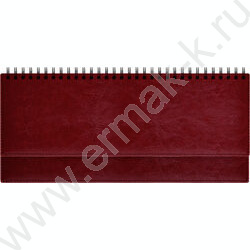 Ежедневник-планинг 2026г 128стр "Birmingham" бордо /с прошивкой по периметру NEW | Фото 1