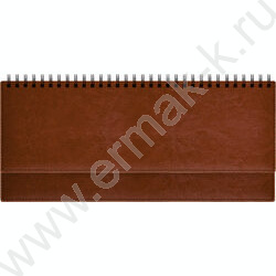 Ежедневник-планинг 2026г 128стр "Birmingham" коричневый /с прошивкой по периметру NEW | Фото 1