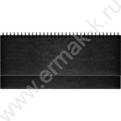 Ежедневник-планинг 2026г 128стр "Birmingham" черный /с прошивкой по периметру NEW | Фото 1