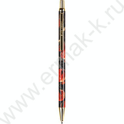 Ручка шар авт Flora.Гранат /мет. корп./ цвет чернил синий 0,7мм NEW | Фото 1