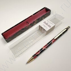 Ручка шар авт Flora.Гранат /мет. корп./ цвет чернил синий 0,7мм NEW | Фото 3