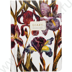 Ежедневник н/дат А6+ 128л Flora.Ирисы /иск.кожа,ляссе NEW | Фото 2