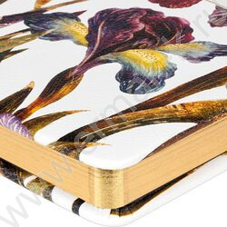 Ежедневник н/дат А6+ 128л Flora.Ирисы /иск.кожа,ляссе NEW | Фото 4