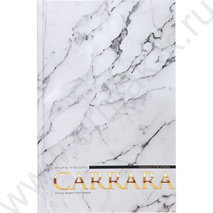 Блокнот  80л А5 тв.обл. "Carrara" | Фото 2