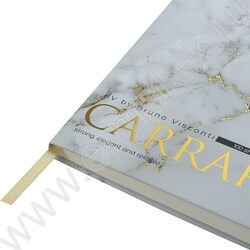 Зап. книжка 100л А5 тв.обл. "Carrara" /на резинке,блок -линейка,карман д/бумаг NEW | Фото 3