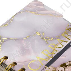 Зап. книжка 120л А5 тв.обл/спираль "Carrara" /блок -клетка /линейка/точка NEW | Фото 3