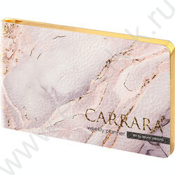 Еженедельник н/дат А6 80л Carrara /обрез блока:золотой,ляссе NEW | Фото 1