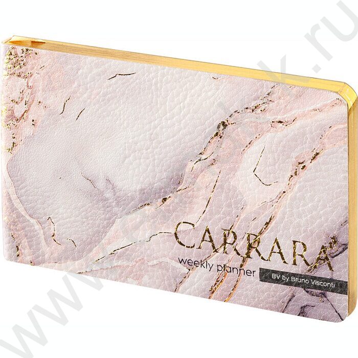 Еженедельник н/дат А6 80л Carrara /обрез блока:золотой,ляссе | Фото 1