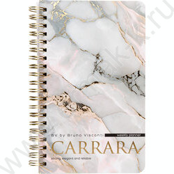 Еженедельник н/дат А5 72л Carrara /тв.обл./спираль NEW | Фото 2