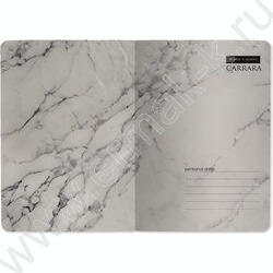 Тетрадь  32л А6 линейка "Carrara" 70 г/м2 бежевая бумага NEW | Фото 6