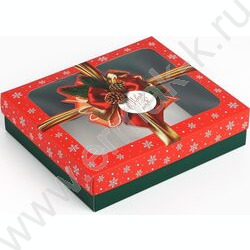 Коробка складная 23.5*20.5*5.5см С Новым годом NEW | Фото 1