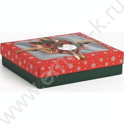 Коробка складная 23.5*20.5*5.5см С Новым годом NEW | Фото 2