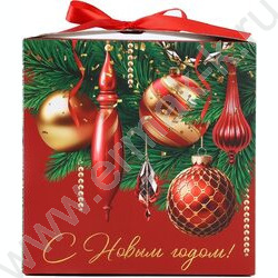 Коробка складная 18*18*18см С новым годом NEW | Фото 2