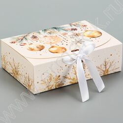 Коробка складная 16*11.5*5см Кристальный Новый год NEW | Фото 2