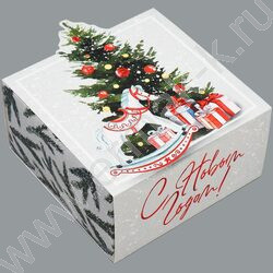 Коробка складная 15*15*8см С новым годом NEW | Фото 1