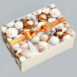 Коробка сборная  25*18*10см Яркие шары NEW | Фото 1