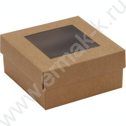 Коробка подарочная 13*13*6 с окном ассорти NEW | Фото 1