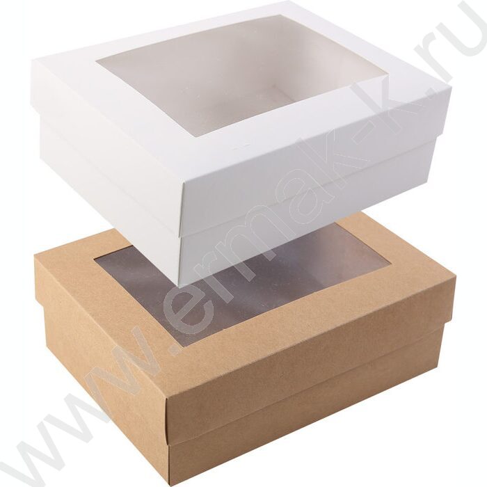 Коробка подарочная 13*13*6 с окном ассорти | Фото 2