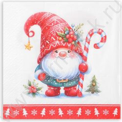 Салфетки 33*33 Домовенок 3 слоя/20шт NEW | Фото 1