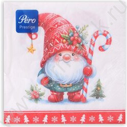 Салфетки 33*33 Домовенок 3 слоя/20шт NEW | Фото 2