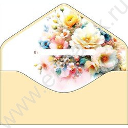 Конверт д/денег  83*167мм "С Днем Рождения" NEW | Фото 2