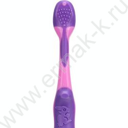 Зубная щетка фигурная для детей Три Кота сиреневая NEW | Фото 3