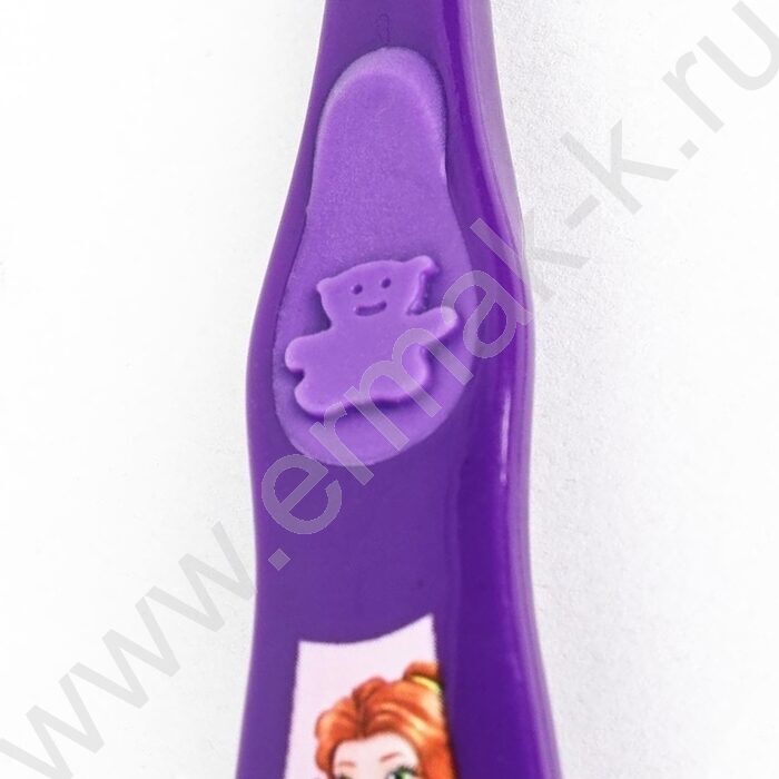 Зубная щетка фигурная для детей Милая принцесса феолетовая | Фото 5