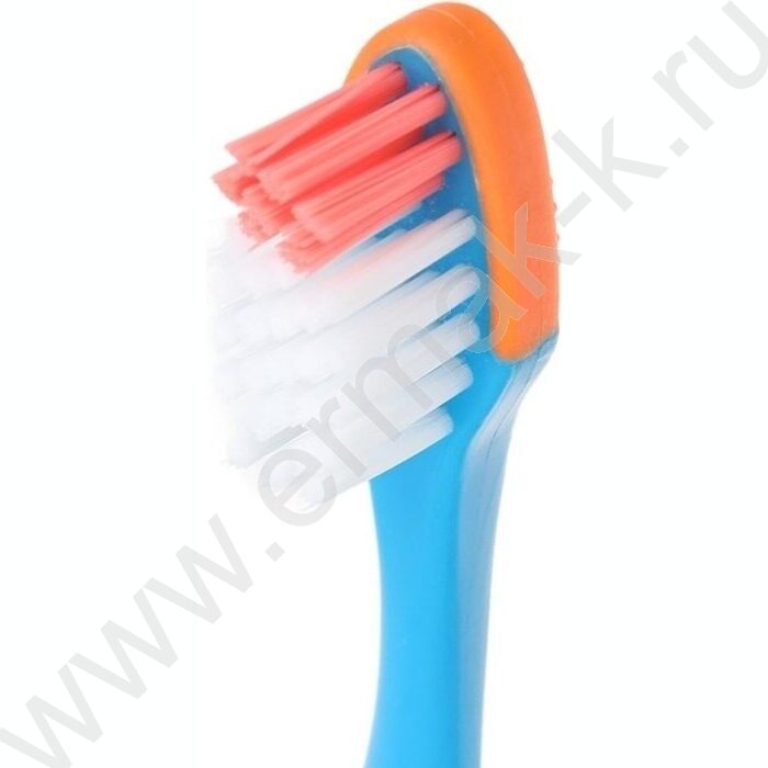Зубная щетка на присоске для детей Синий трактор голубая | Фото 4