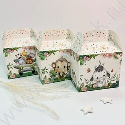 Коробочка "Зверята" 14*12*10см. /250гр., ассорти NEW | Фото 3