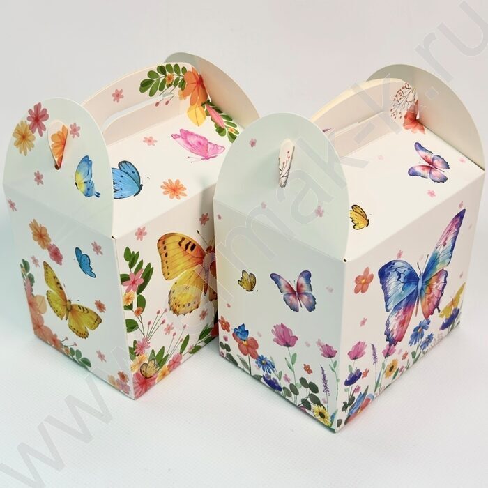 Коробочка "Бабочки" 14*12*10см. /250гр., ассорти | Фото 2