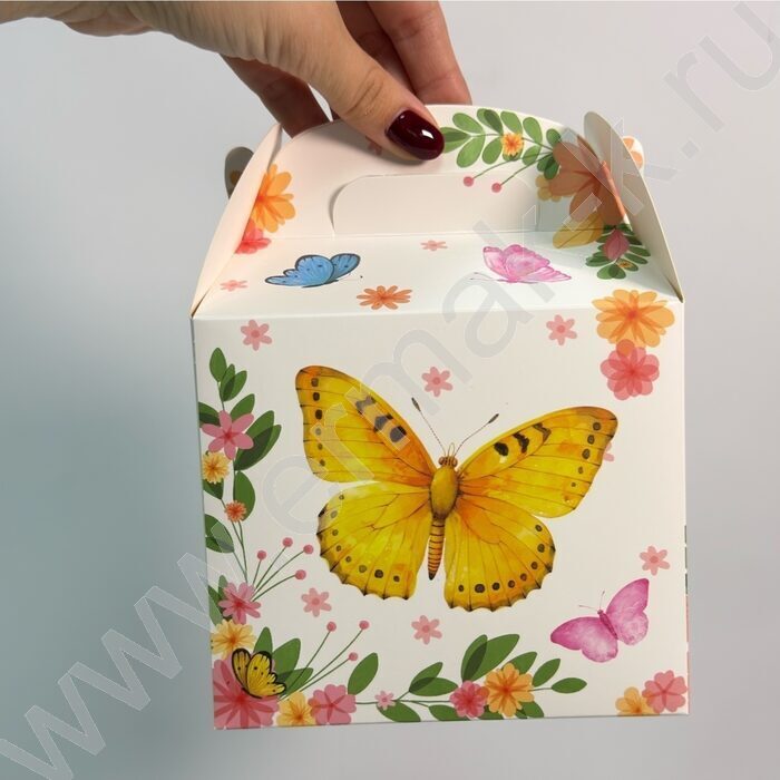 Коробочка "Бабочки" 14*12*10см. /250гр., ассорти | Фото 4