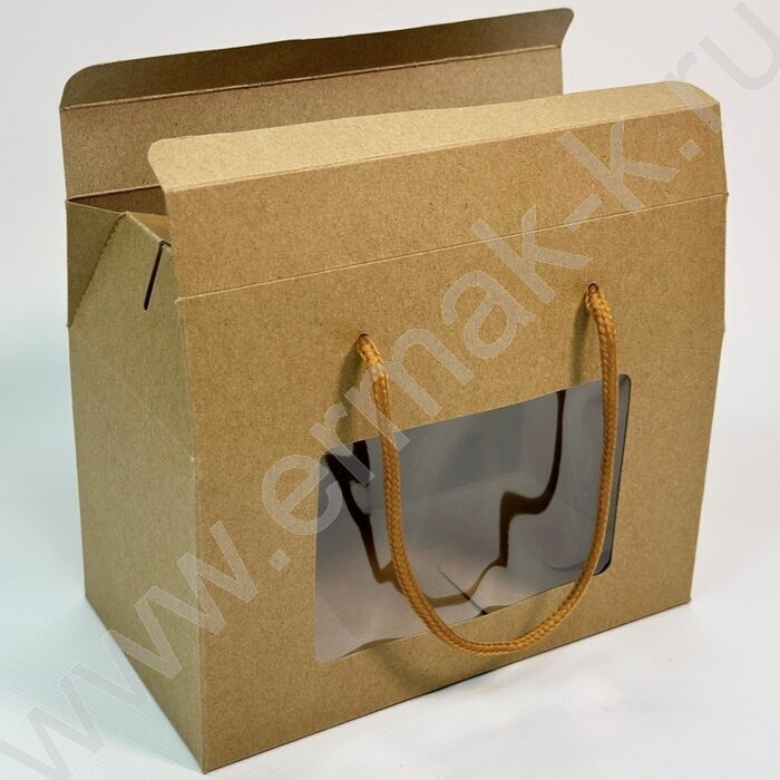 Коробка с окном 15*12*9см. /350гр., ручка | Фото 2